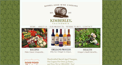 Desktop Screenshot of kimberleywinevinegars.com